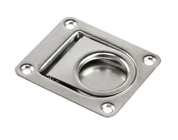 Ручка палубная потайная 64х54 мм нержавеющая сталь (51001)